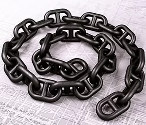 Цепь якорная 28-3/3a