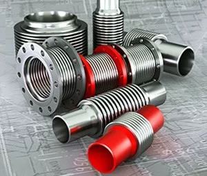 Компенсатор сильфонный осевой Kayse КСОФ Ду125 Ру16 фланцевый длина 190 мм