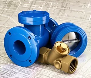 Клапан обратный ЛАЗ Ду100 Ру16 двухстворчатый межфланцевый