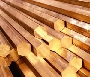 Шестигранник бронзовый 41 мм БрАМц9-2 ГОСТ 1628-78