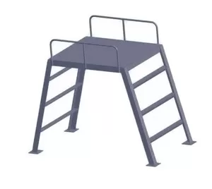 Металлическая стационарная площадка под люки