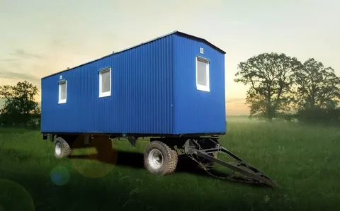 Вагон дом на колесах с санузлом для вахтовых бригад на 2 человек