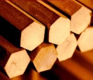 Шестигранник бронзовый БрАЖН10-4-4 100 мм ГОСТ 1628-78