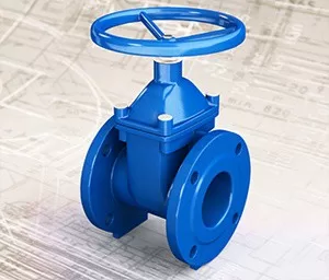 Задвижка клиновая ABRA A40 Ду100 Ру16 пожарная с индикатором положения и концевыми выключателями со штурвалом