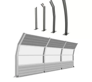 Ломаная стойка под шумозащитный экран