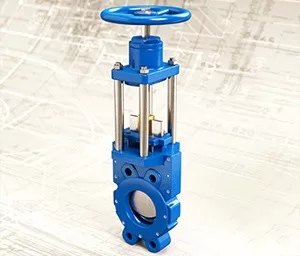 Задвижка шиберная ABRA KV-01 Ду400 Ру10 двусторонняя с невыдвижным штоком